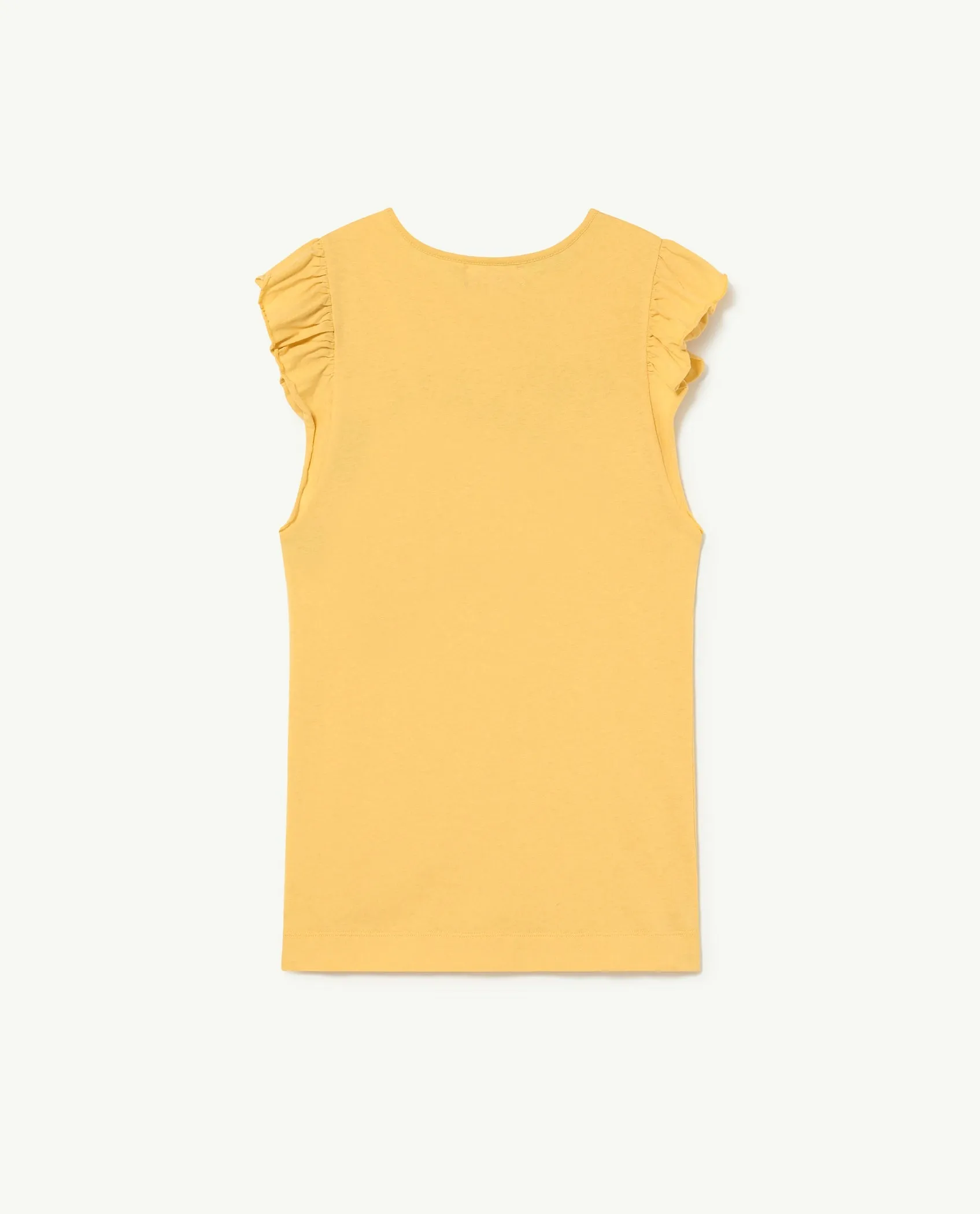 Yellow Ruffle Sleeve T-Shirt Dress