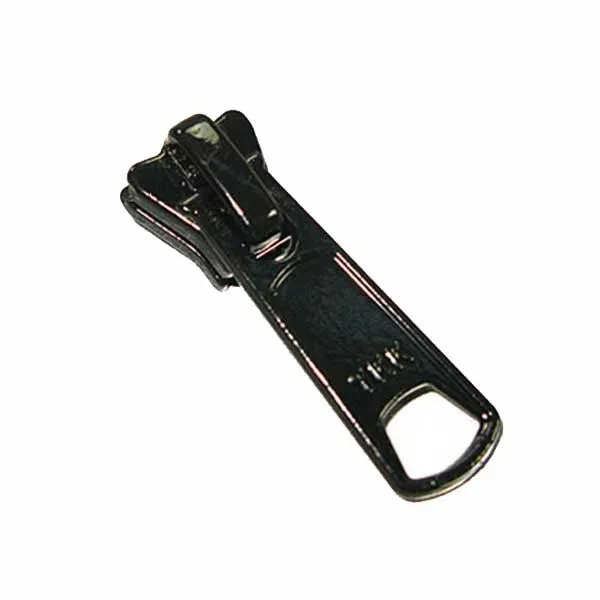 YKK #5 Vislon Long Tab Slider Zipper Pull Black -10 Pack