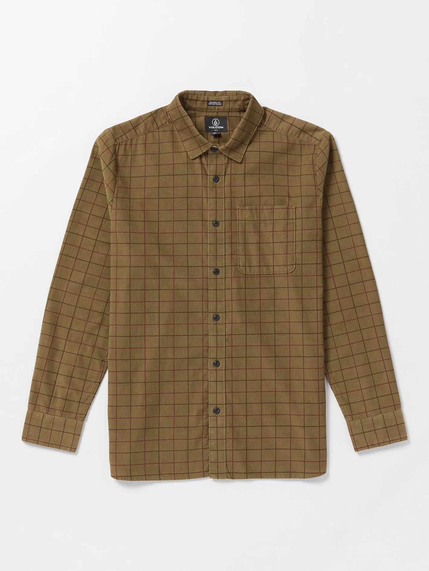 Zander Long Sleeve Shirt - Dark Khaki